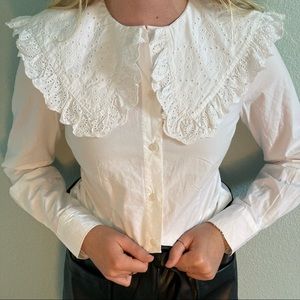 H&M Long Sleeve Button Up Blouse